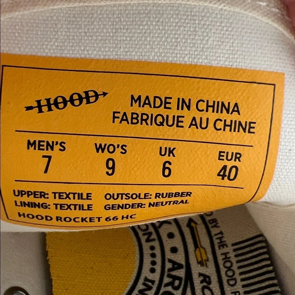 Mitchell & Ness Hood Rocket‎ 66 men’s High-Top Sneakers Streetwear white size 7
